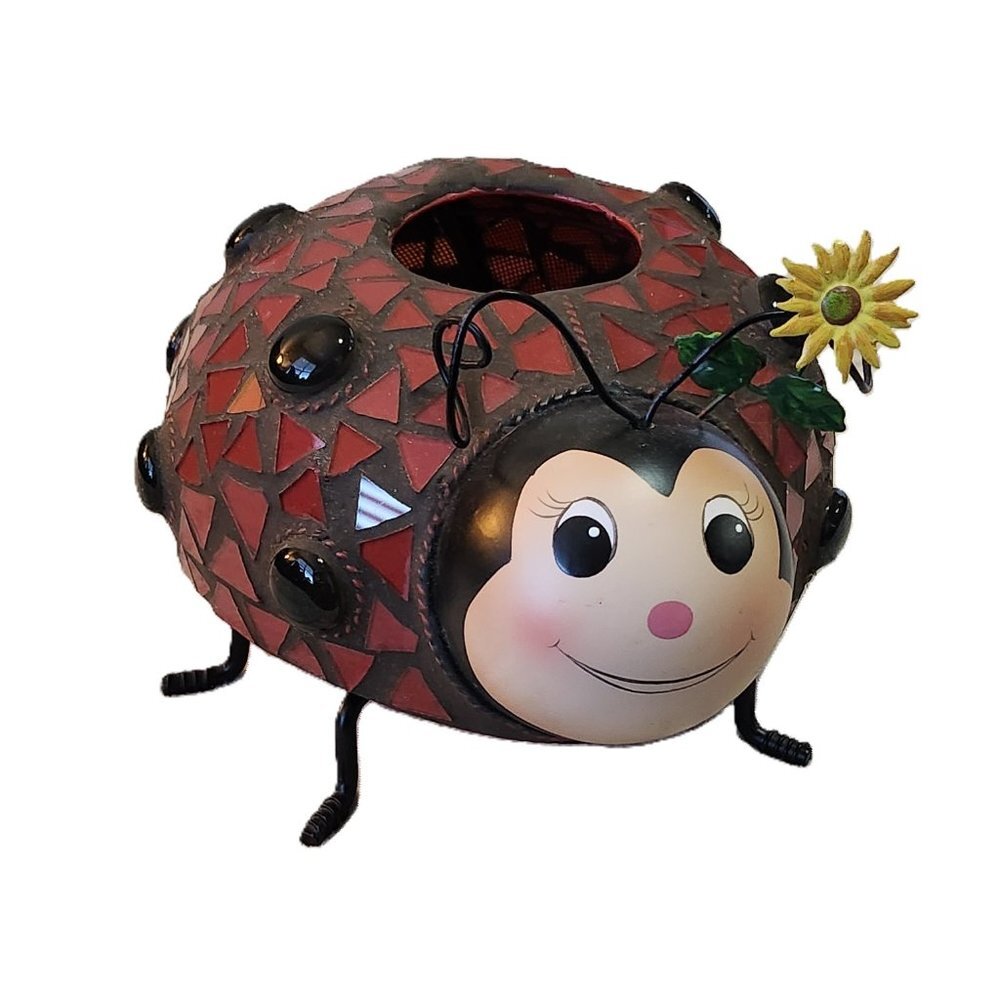 Home Interior Mosaic Ladybug Votive Candle Holder - Picture 5 of 16
